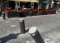 Słupek na Piotrkowskiej zatrzymał ciężarówkę