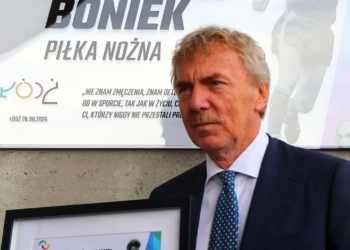 Zbigniew Boniek w Galerii Sław Łódzkiego Sportu