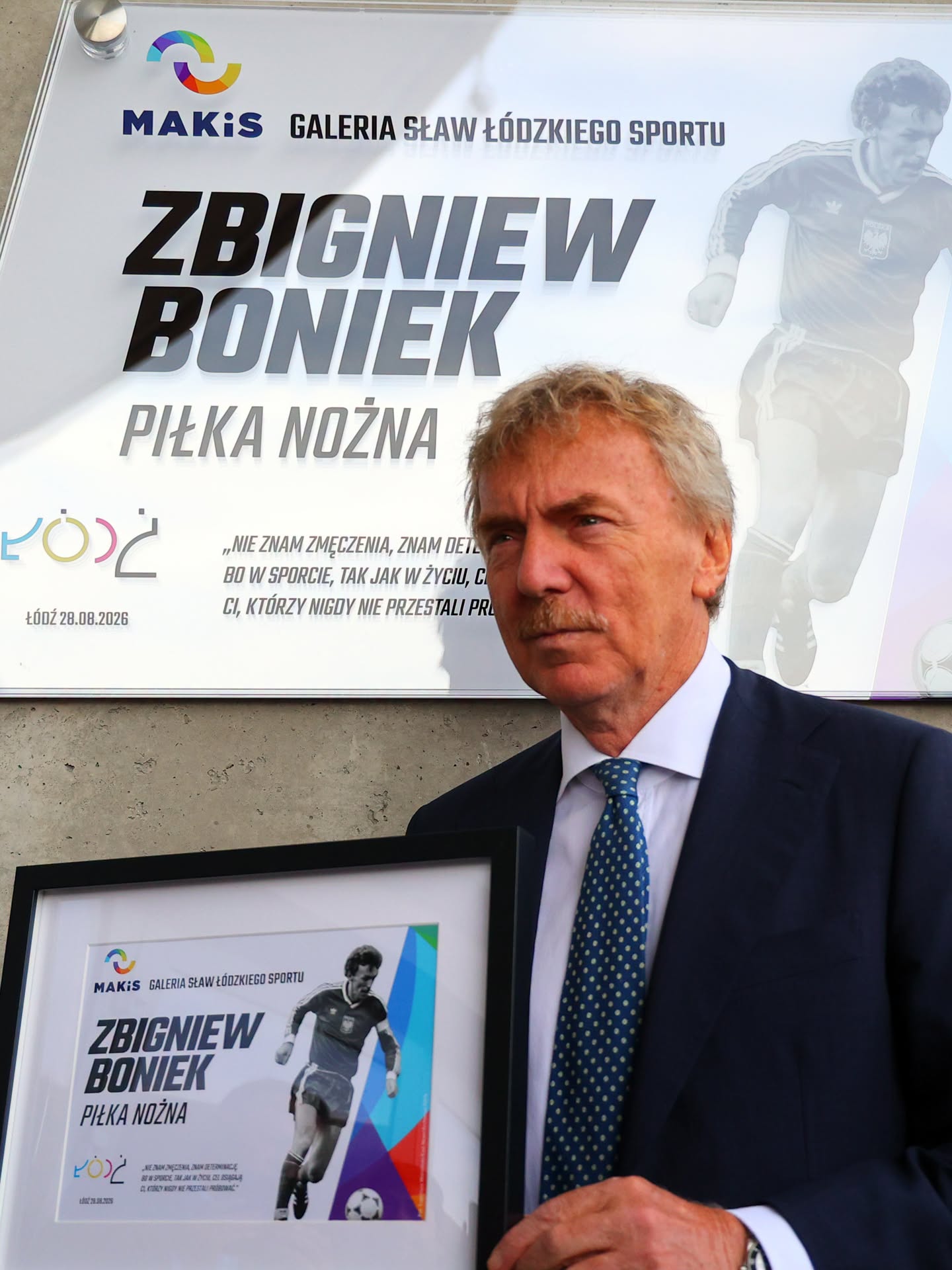Zbigniew Boniek w Galerii Sław Łódzkiego Sportu