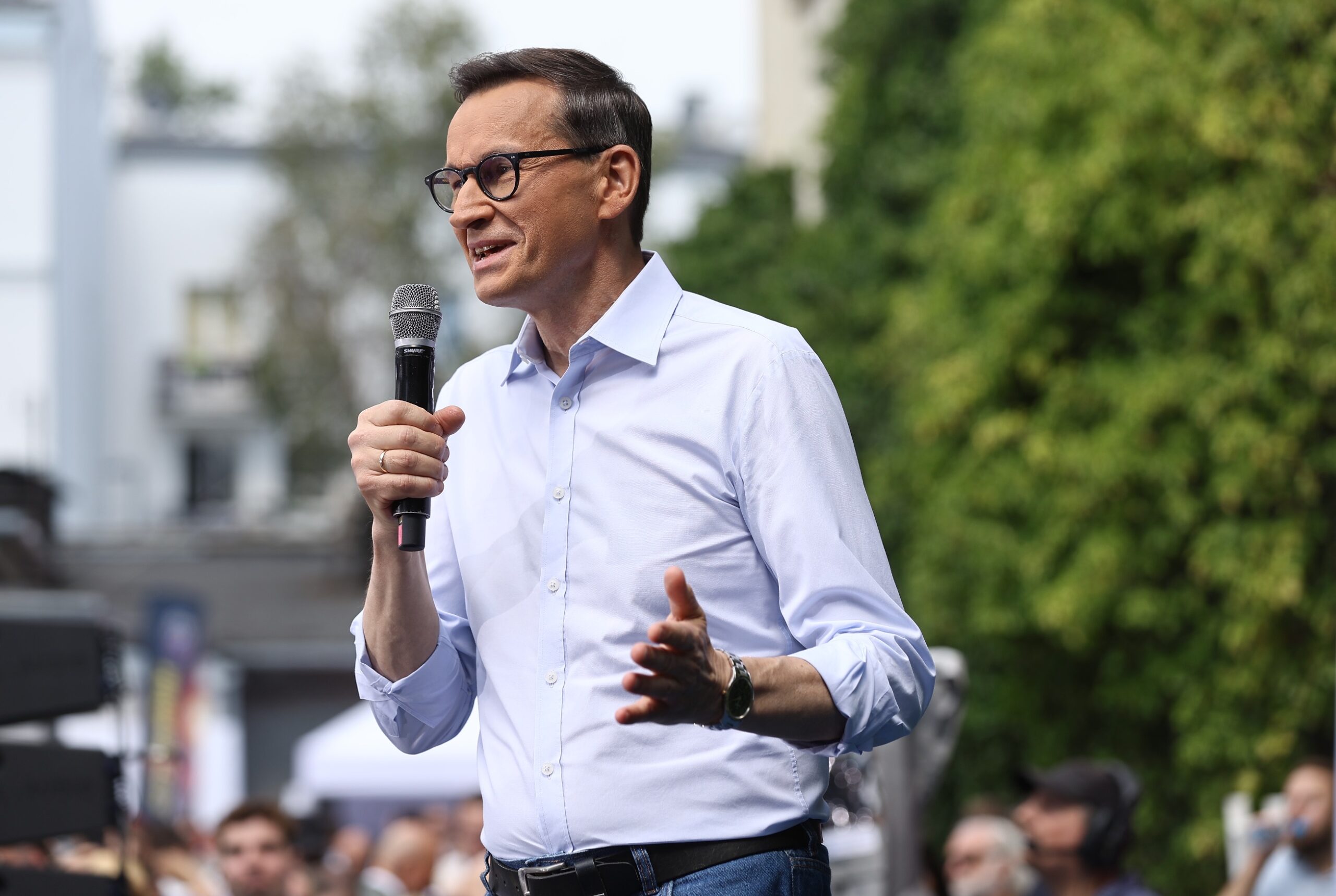 Janina Goss na grillu u Morawieckiego