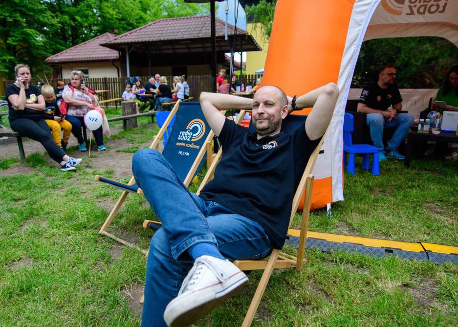 Jakub Wielgus podczas pikniku Radia Łódź