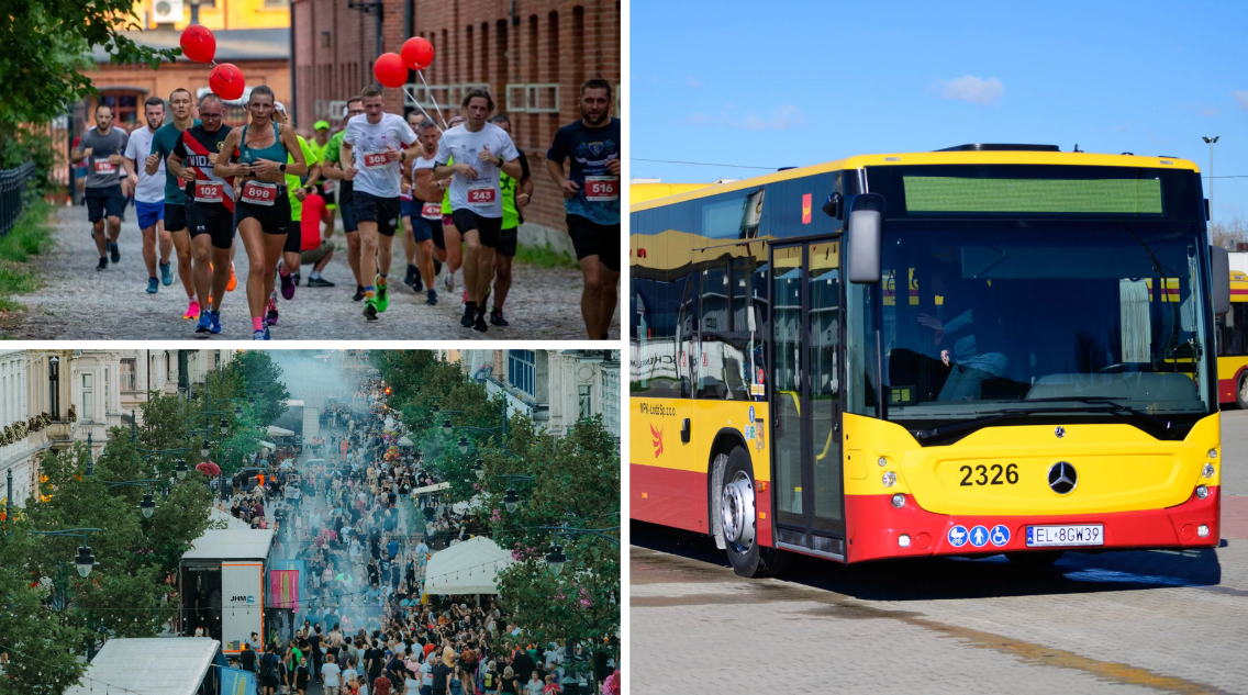Weekend pełen komunikacyjnych utrudnień w Łodzi. Bieg Fabrykanta i Parada Wolności