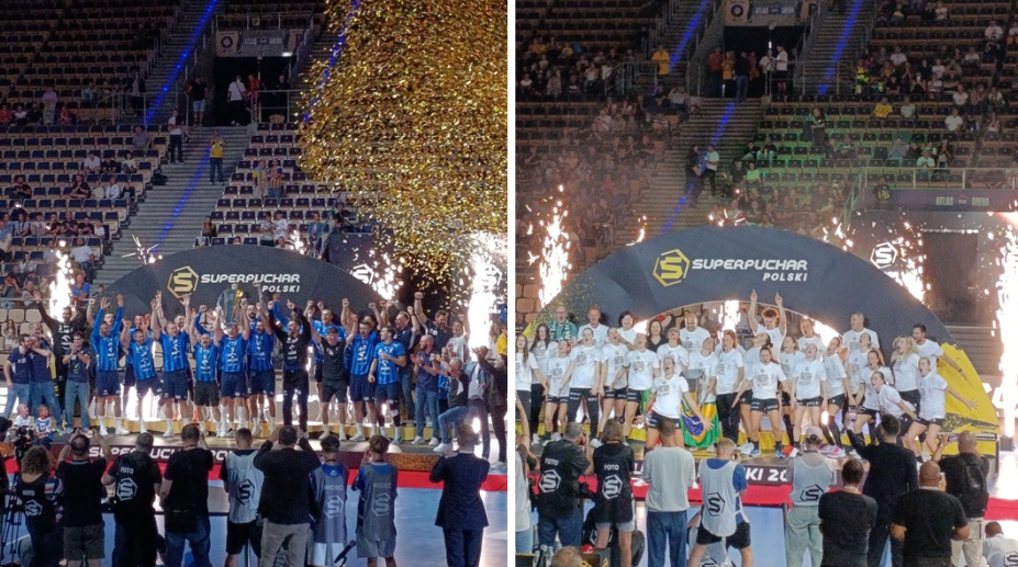 Superpuchar Polski w Łodzi. PGE MKS Lublin i ORLEN Wisła Płock z trofeami 1 Superpuchar Polski w Łodzi. PGE MKS Lublin i ORLEN Wisła Płock z trofeami