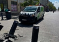 Słupek na Piotrkowskiej zatrzymał ciężarówkę