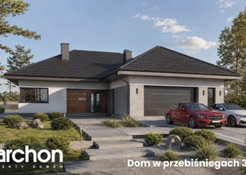 Dom w przebiśniegach 3 (G2) – parterowy projekt z garażem dwustanowiskowym