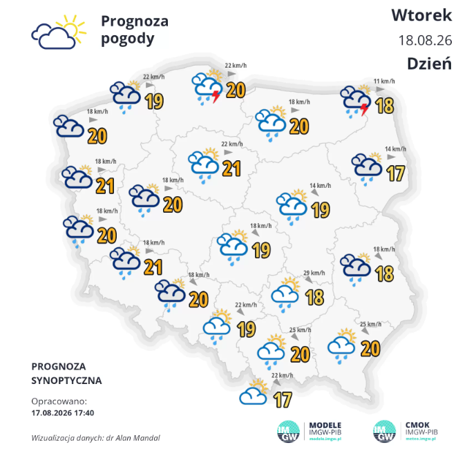 Deszcz i przejaśnienia. Taka pogoda czeka nas we wtorek w Łódzkiem [PROGNOZA] 
