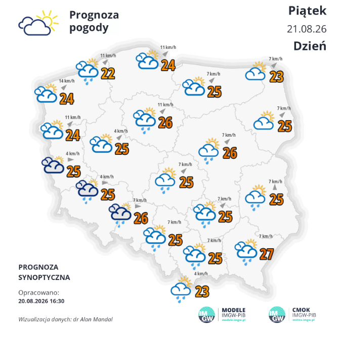 Burze i ulewy w Łódzkiem. IMGW ostrzega przed niebezpieczną pogodą w piątek