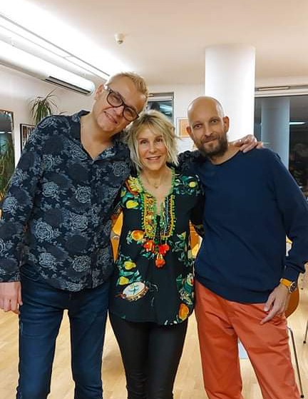 Jakub Wielgus z Robertem Gawlińskim i jego żoną Moniką