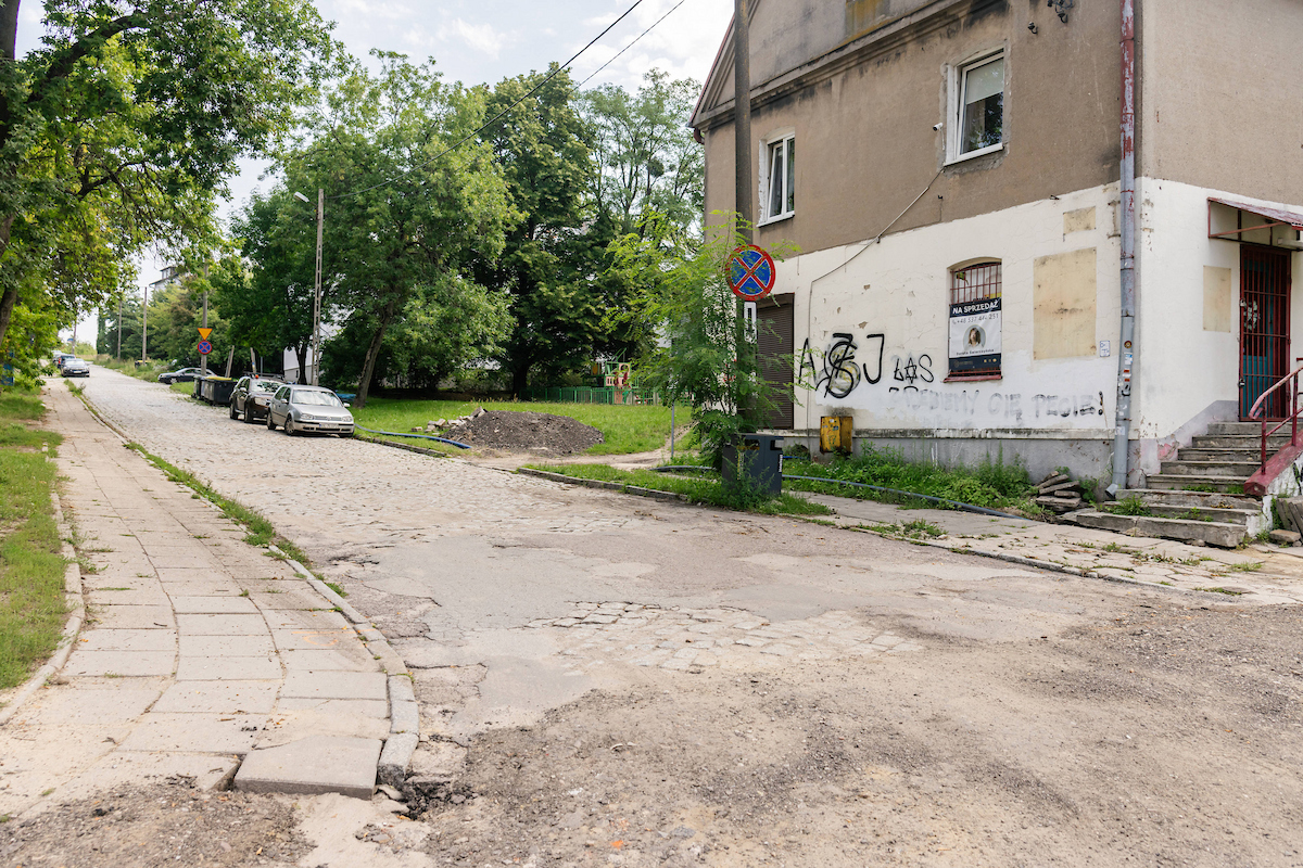 10 sierpnia rozpocznie się remont odcinka ulic Skalna – Dębowskiego, mat. UMŁ ul. Skalna przed remontem 11