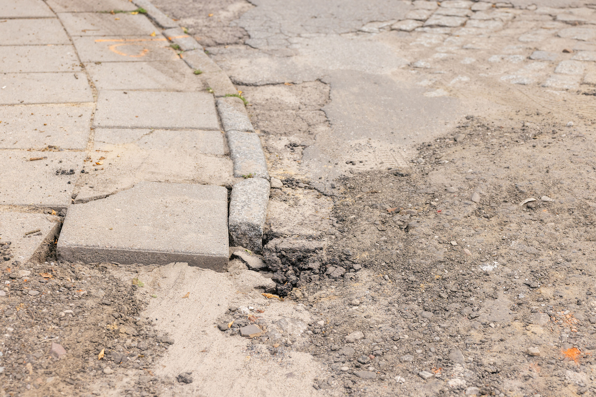 10 sierpnia rozpocznie się remont odcinka ulic Skalna – Dębowskiego, mat. UMŁ ul. Skalna przed remontem 12