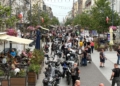 Wielka parada motocykli na Piotrkowskiej w Łodzi