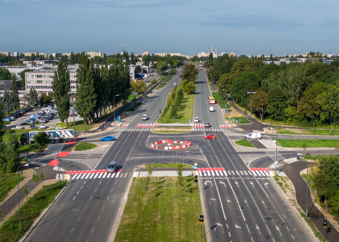 Duże zmiany na ul. Dąbrowskiego. Powstanie rondo turbinowe i bezpieczniejsze przejścia 1 Duże zmiany na ul. Dąbrowskiego. Powstanie rondo turbinowe i bezpieczniejsze przejścia
