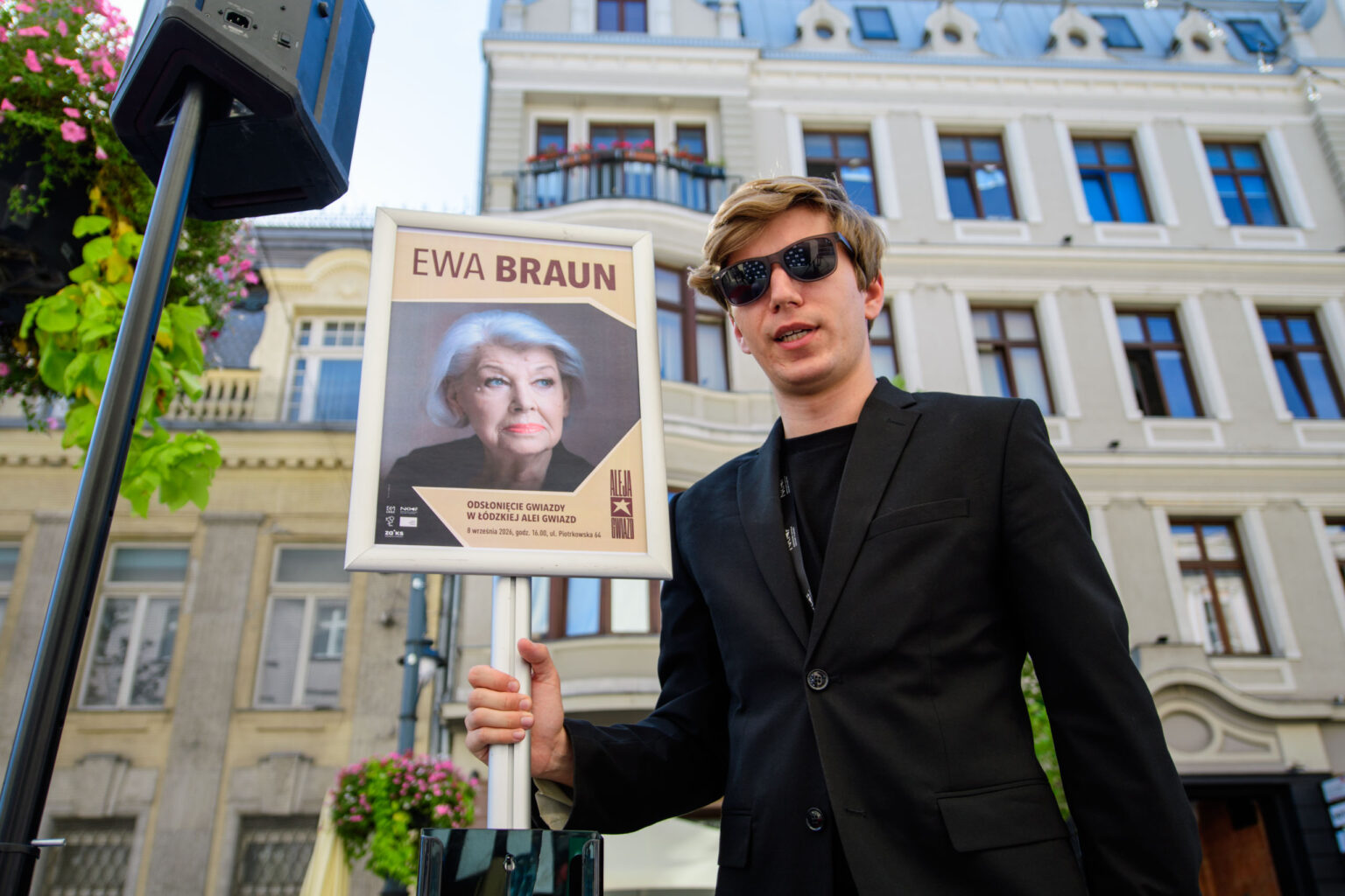 Ewa Braun w lodzkiej Alei Gwiazd fot Sebastian Szwajkowski