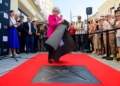 Ewa Braun w lodzkiej Alei Gwiazd fot Sebastian Szwajkowski 1