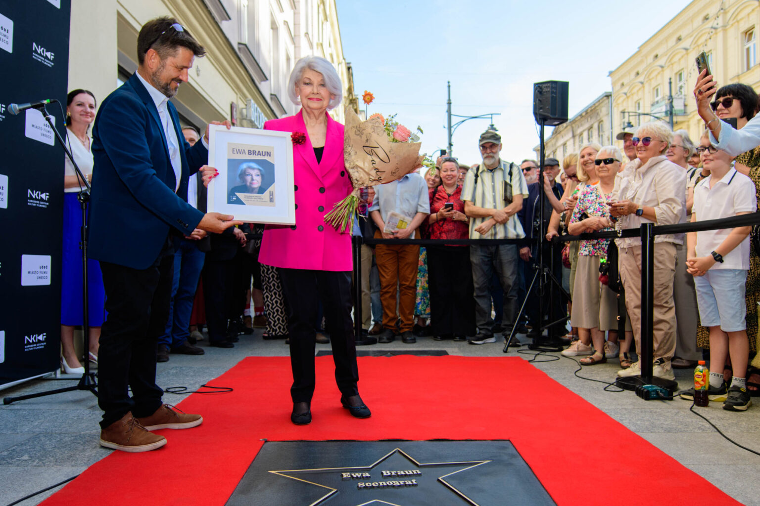 Ewa Braun w lodzkiej Alei Gwiazd fot Sebastian Szwajkowski 3