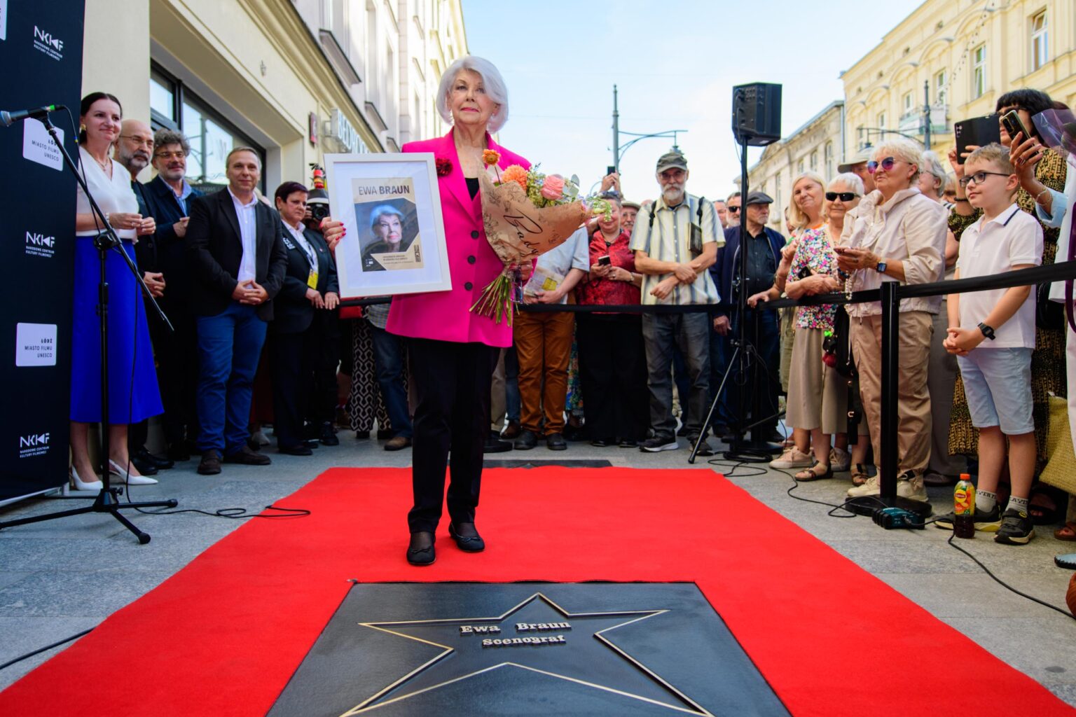 Ewa Braun w lodzkiej Alei Gwiazd fot Sebastian Szwajkowski 4