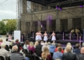 Teatr Wielki w Łodzi inauguruje jubileuszowy sezon. Rodzinny piknik przed teatrem [ZDJĘCIA]