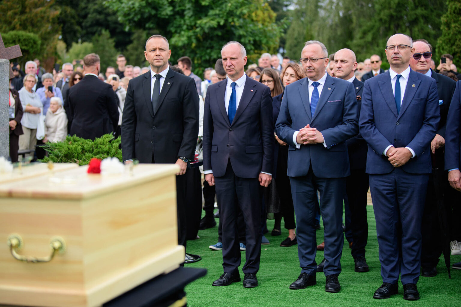 Pogrzeb ofiar obozu przy Przemyslowej z Prezydentem Karolem Nawrockim fot Sebastian Szwajkowski 38