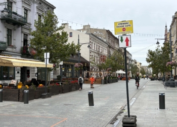 Startuje system słupków na Piotrkowskiej