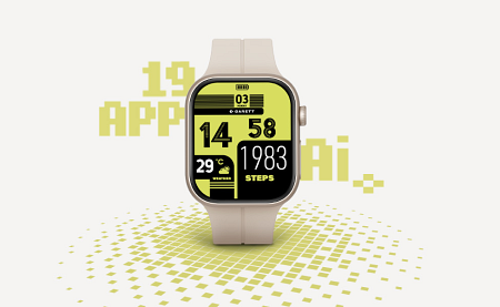 smartwatch ai bezowy