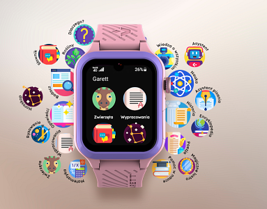 smartwatch ai rozowy