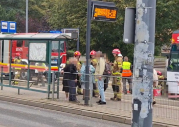Wbiegła pod tramwaj na Bałutach. 23-latka została uwięziona pod pojazdem