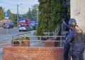 Strzały, ewakuacja i ładunek wybuchowy w zgierskim starostwie. Służby ćwiczyły atak terrorystyczny [ZDJĘCIA]