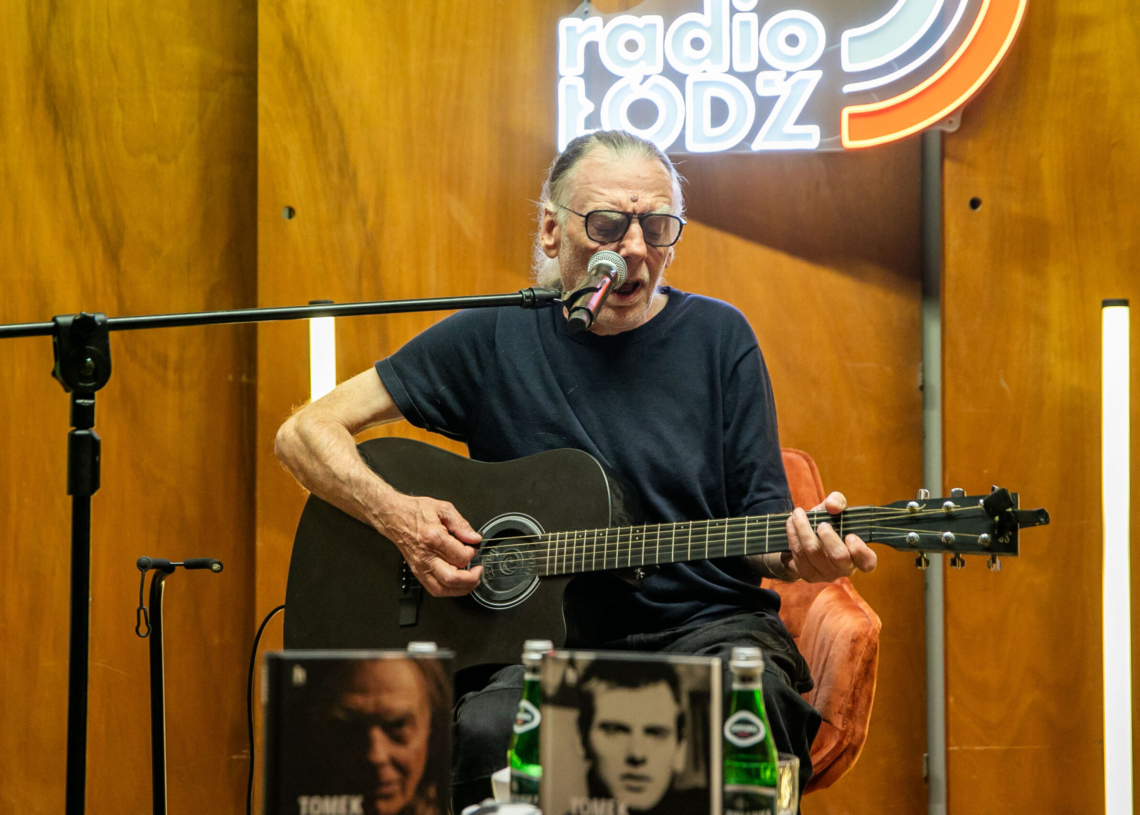Tomek Lipiński w Radiu Łódź, fot. Natalia Zdziebczyńska