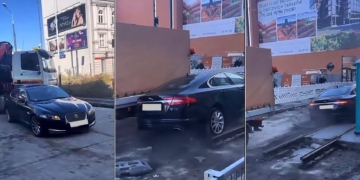 Wjechał na teren remontu, obił samochód MPK i uciekł! Łódzka policja zatrzymała kierowcę Jaguara