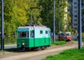 Parada dawnych tramwajów na ulicach Łodzi, fot. S. Szwajkowski