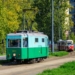 Parada dawnych tramwajów na ulicach Łodzi, fot. S. Szwajkowski