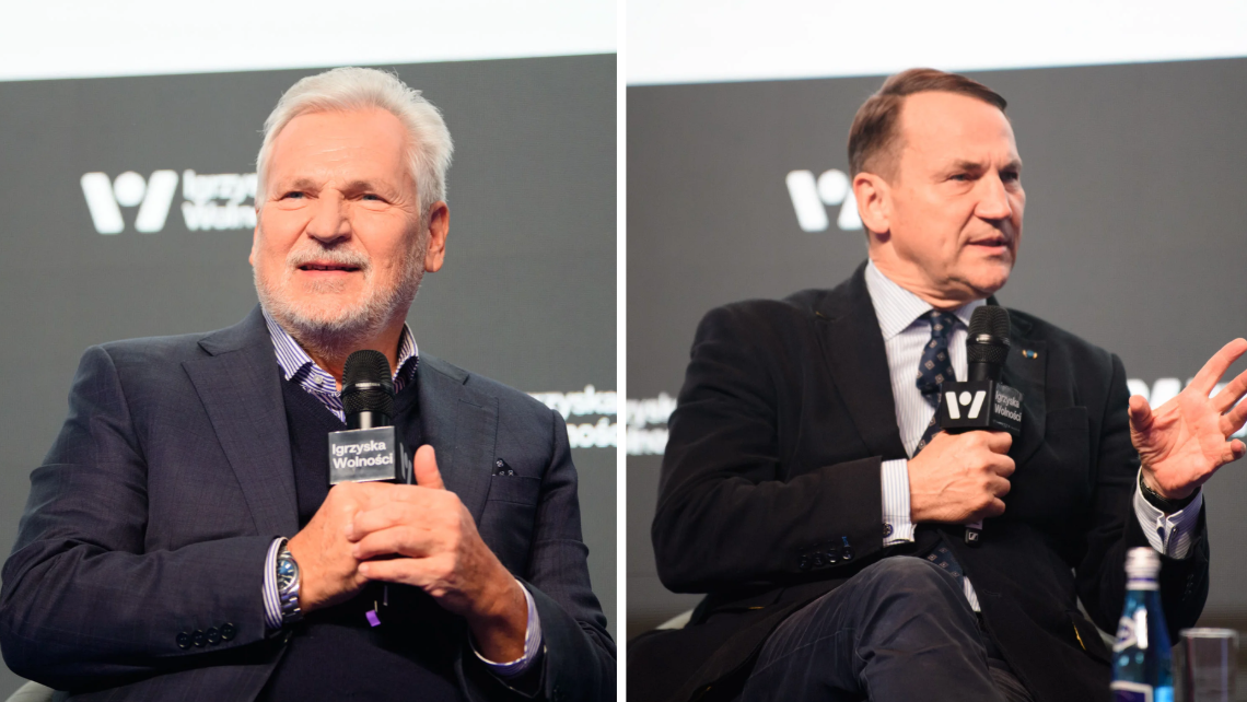 Aleksander Kwaśniewski i Radosław Sikorski na Igrzyskach Wolności w Łodzi. Apelowali o jedność Europy [ZDJĘCIA]