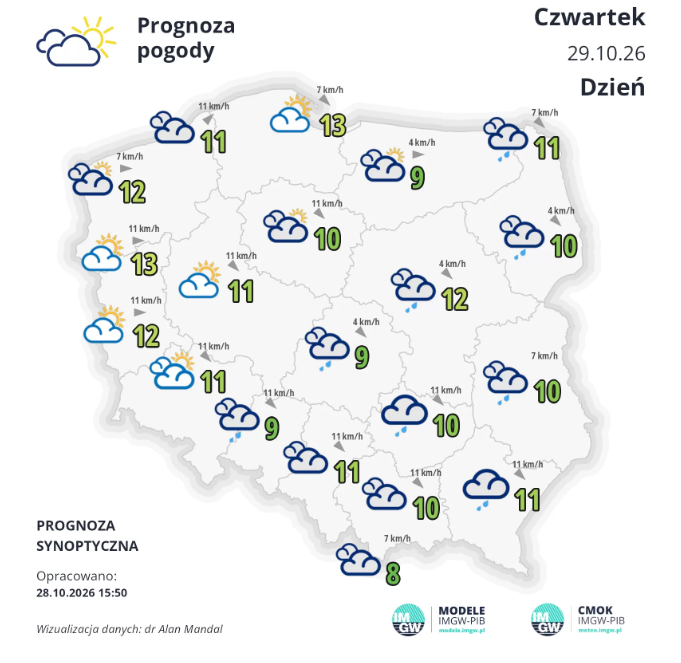 Pogoda na czwartek | Gęsta mgła nad Łódzkiem. IMGW ostrzega [PROGNOZA]