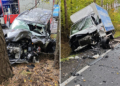 Śmiertelny wypadek na DK48 pod Spałą. Zginął kierowca SUV-a